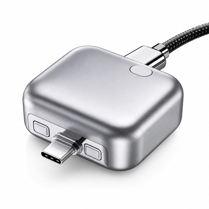 Smart USB-C Auto Power-Off Charger Adapter 140W PD Fast Charging Disconnector