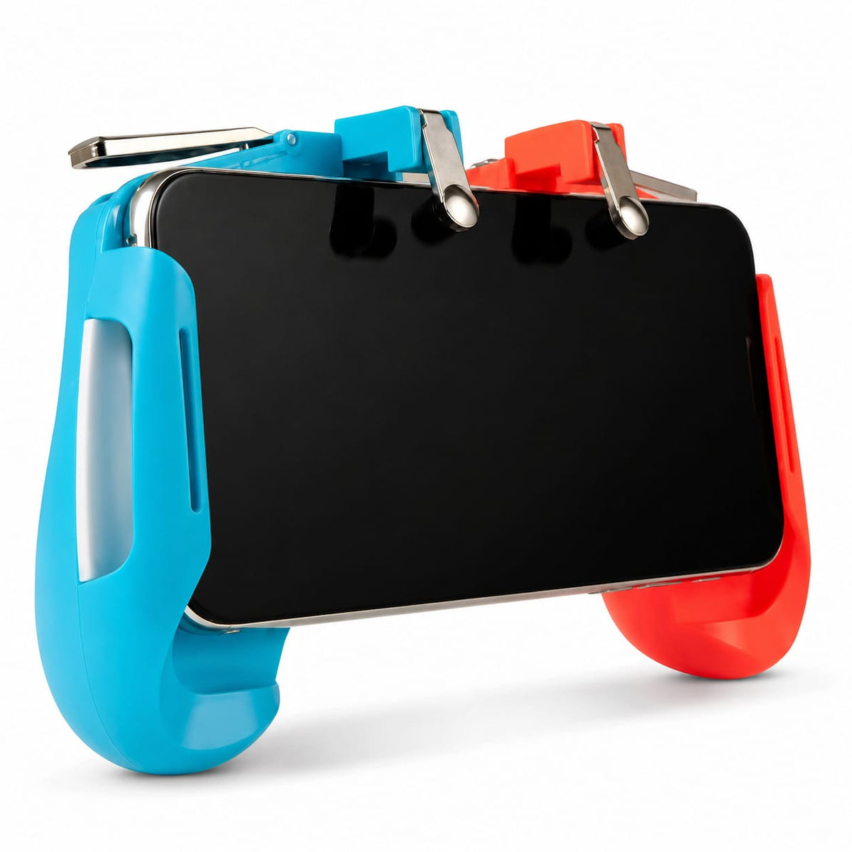 AK-16 mobile gaming controller grip with L1R1 mechanical triggers for Android and iOS smartphones