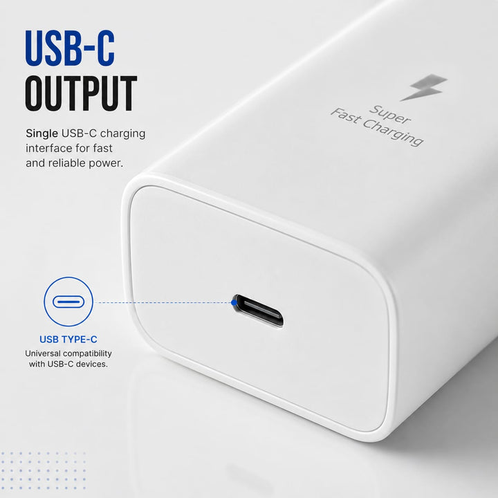 Samsung 45W USB-C Super Fast Charging 2.0 Power Adapter with 5A Cable